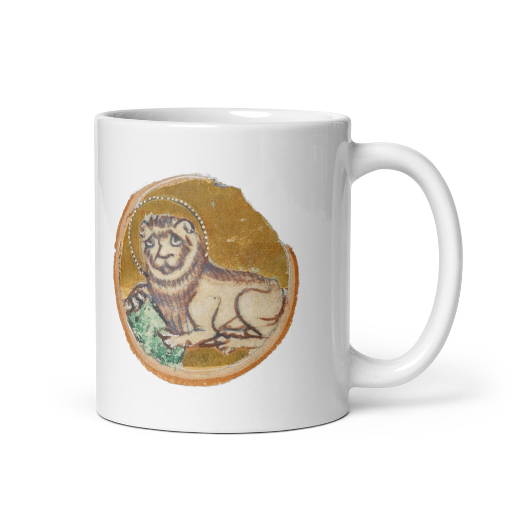 Concerned Lion Ceramic Stoneware Mug