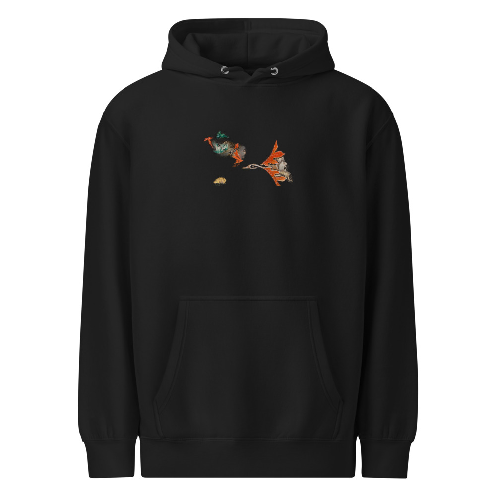 Tailnose Lion on Obsidian Pullover Hoodie