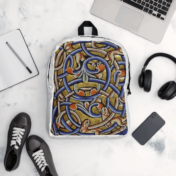 Initial "U" medievalist's backpack