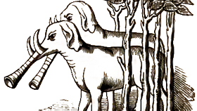Bad drawing of elephants.